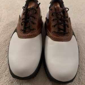 Elegant Two-Tone Leather Oxfords